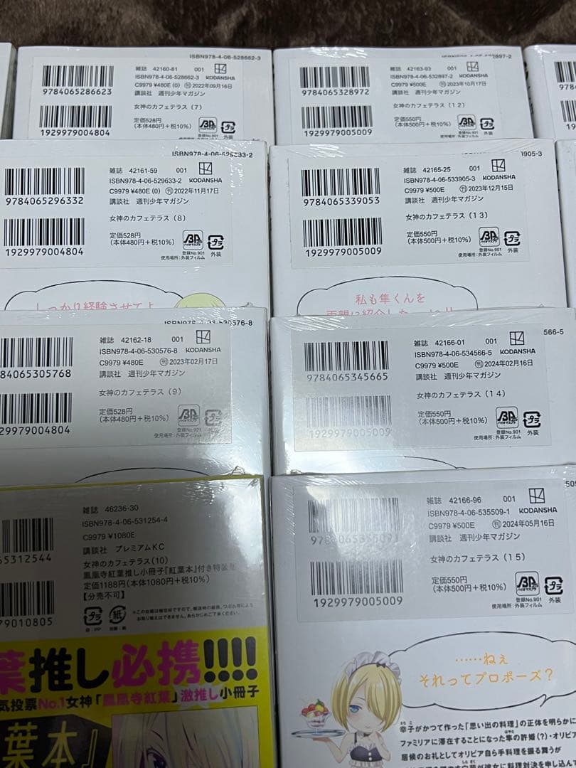 【新品•未開封•全巻初版‼️】女神のカフェテラス+公式ビジュアルブック　完結