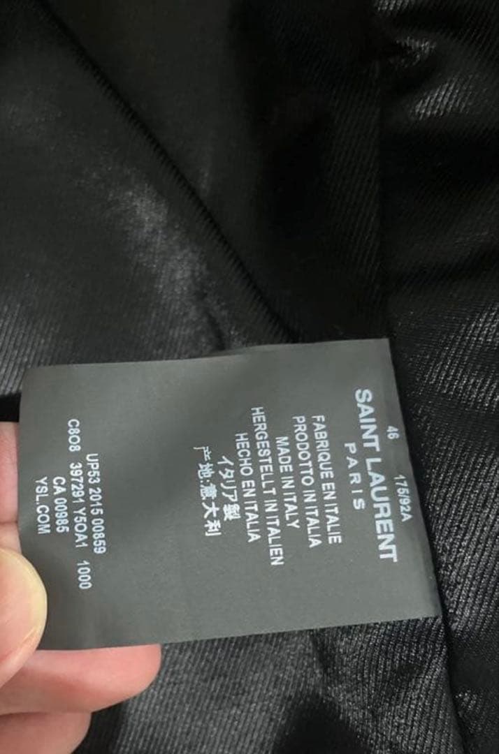 サンローランL01ライダースジャケット　極美品