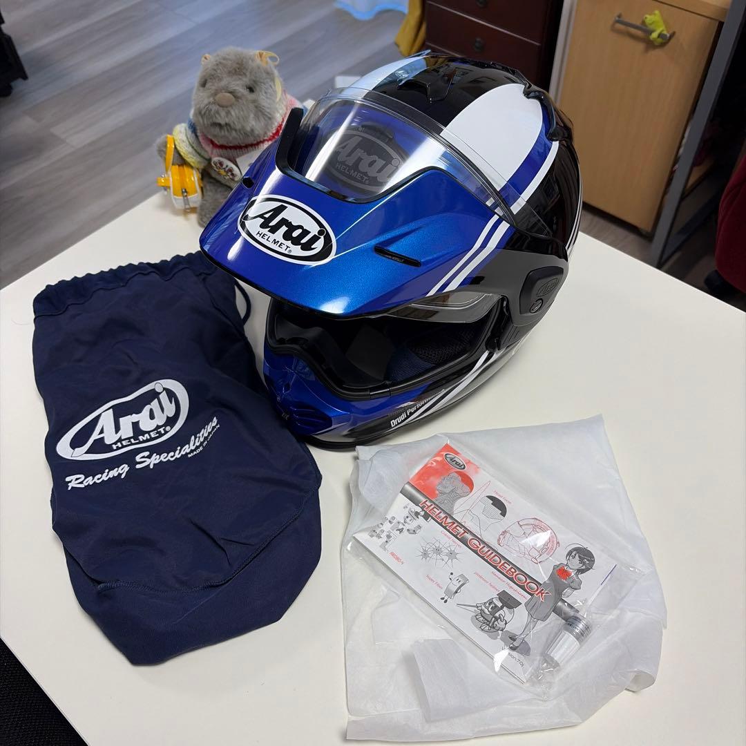 Arai ツアークロス　V　コスミック　 青/黒/白　Lサイズ　美品！