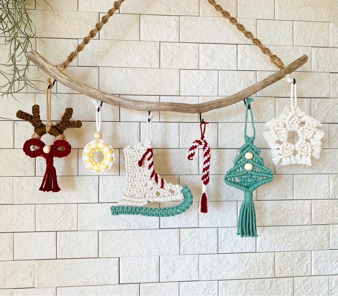 NO．415『流木・マクラメ・クリスマスガーランド』