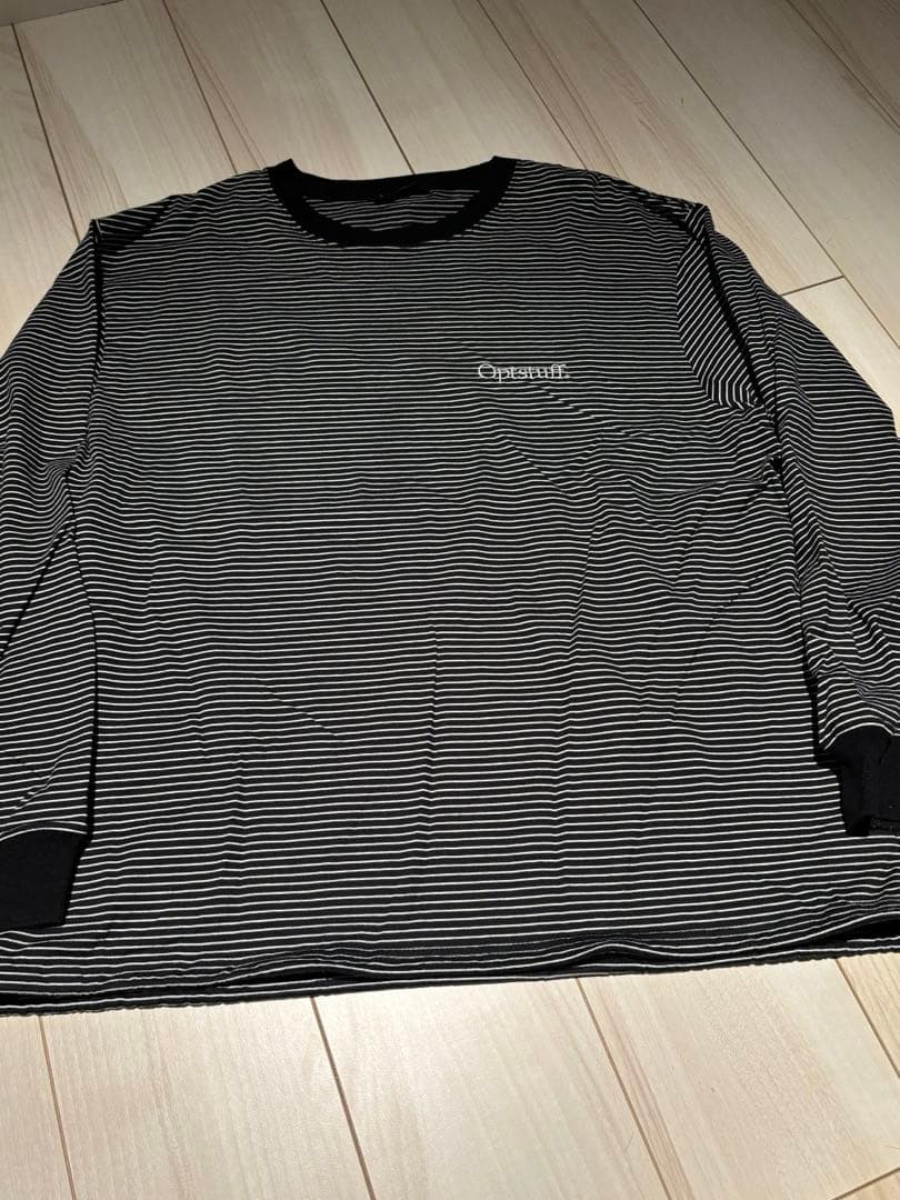 トップス optstuff DRAWSTRING BORDER T-SHIRT L