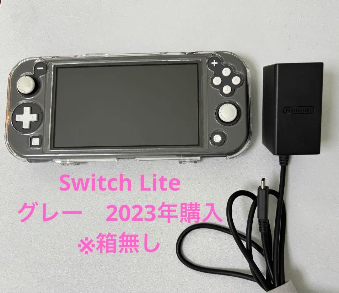 Nintendo Switch Lite グレー　※箱無し　2023年購入