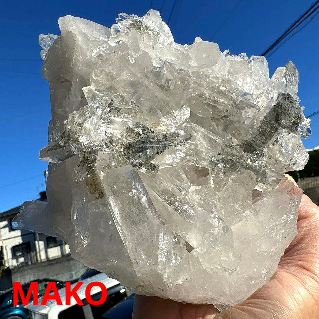 M1871☆ヒマラヤ水晶クラスター1.7Kg☆マニハール産☆N50912-A