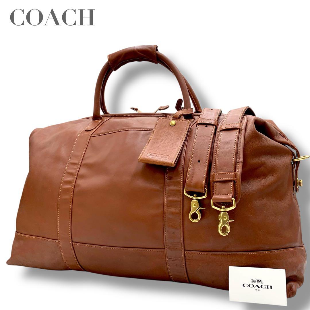 稀品・大人気✨COACH コーチ ボストンバッグ 2way ブラウン 大容量