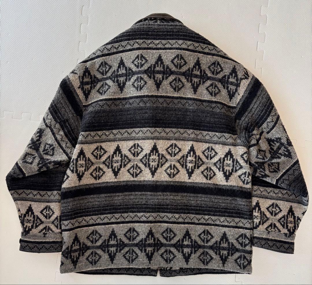 80s-90s ウールリッチ　ネイティブ柄 ジップ ジャケット コート USA製