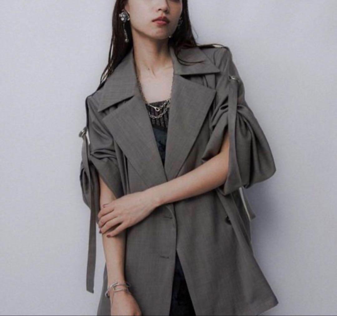 【舞湖】トレンチジャケット+ハイネックリブニットまとめ買い