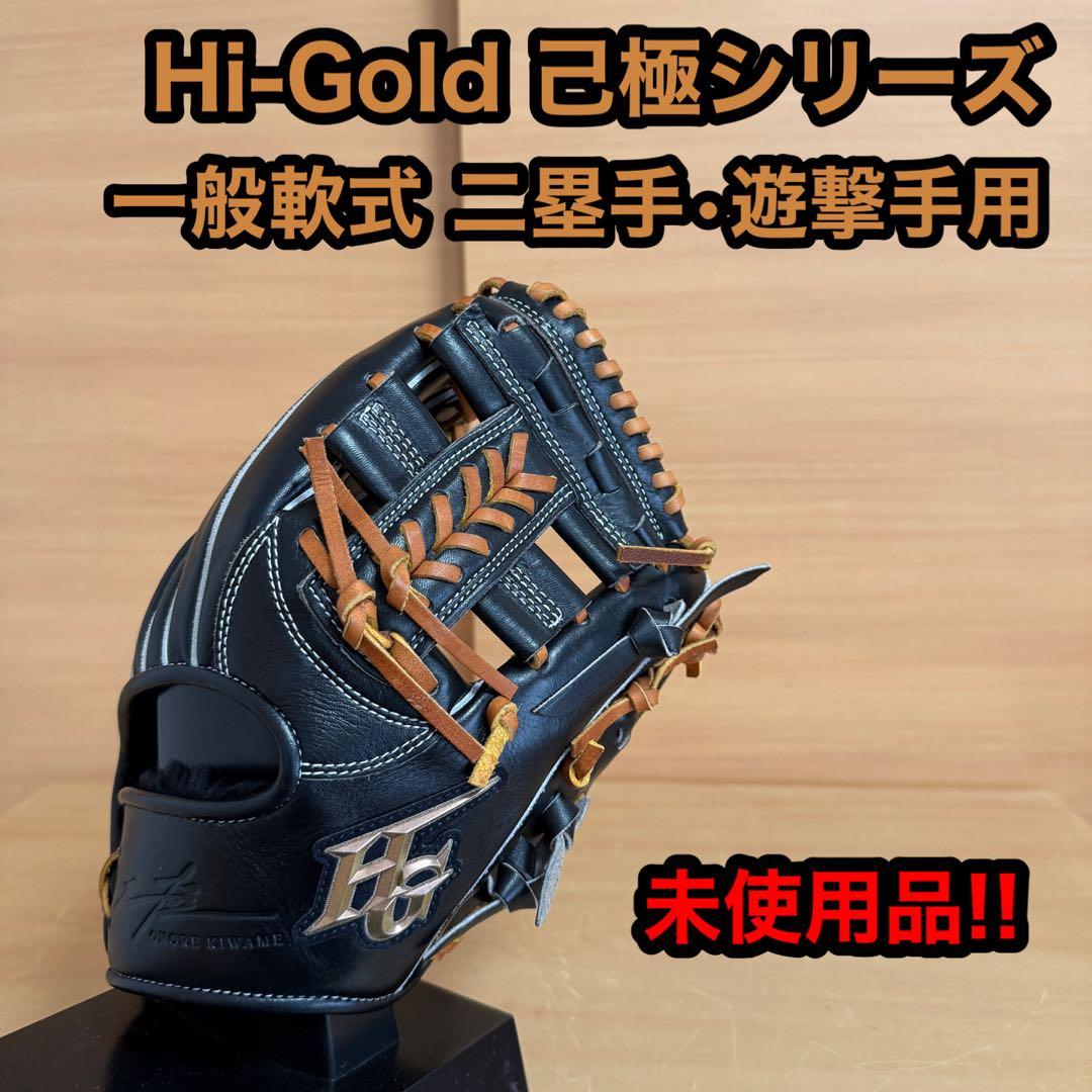 ハイゴールド 己極シリーズ 一般軟式 右投げ 二塁手 遊撃手 内野手 未使用