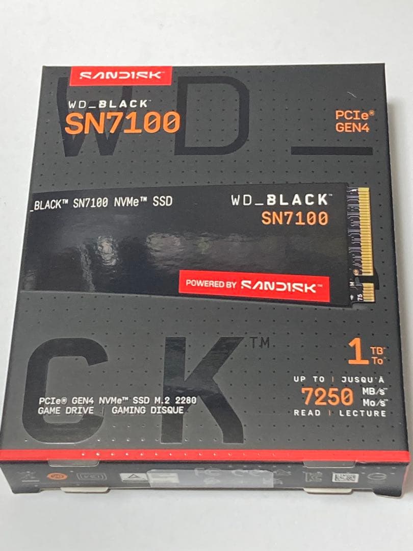 新品未開封 WD_BLACK SN7100 1TB NVMe M.2 Gen4