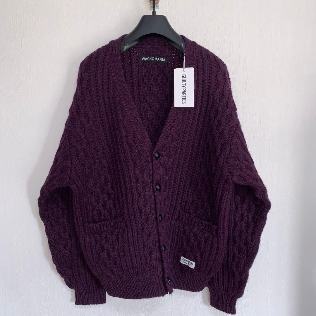 【WACKOMARIA】ARAN CARDIGAN／新品タグ付／送料込