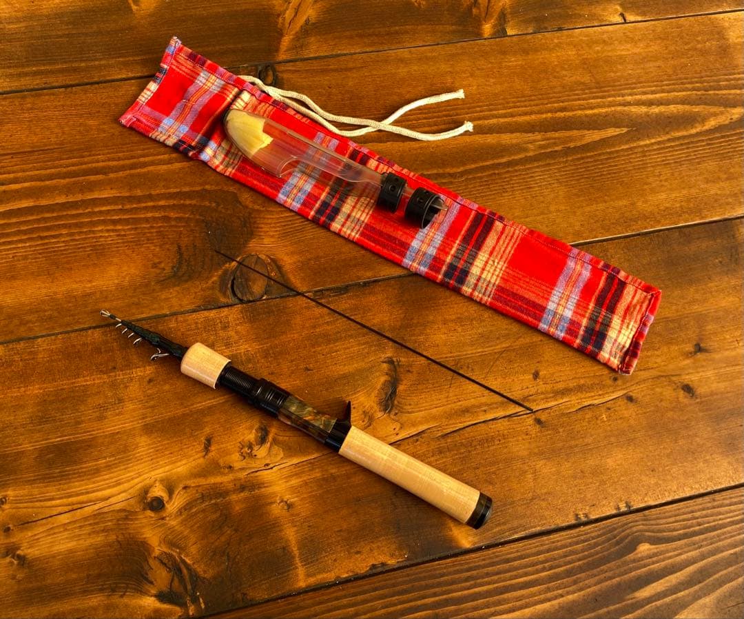 5ft9inch トラウトロッド　テレスコロッド　天然木リールシート　渓流釣り