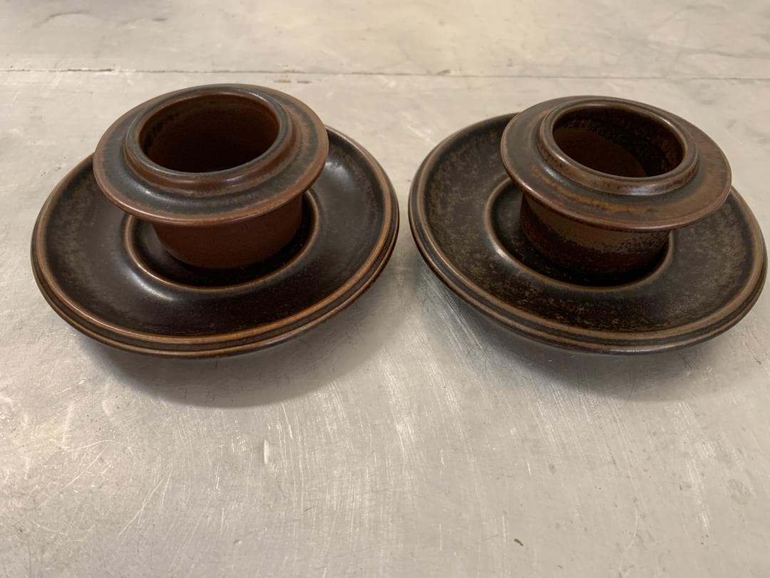 アラビア ルスカ　エッグカップ ソーサー 4個　エッグスタンド エッグホルダー