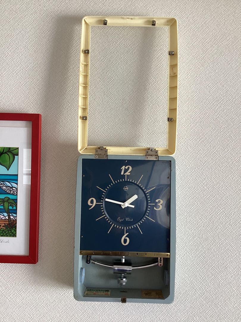 National(現Panasonic)オルゴール時報　振り子時計　昭和30年代