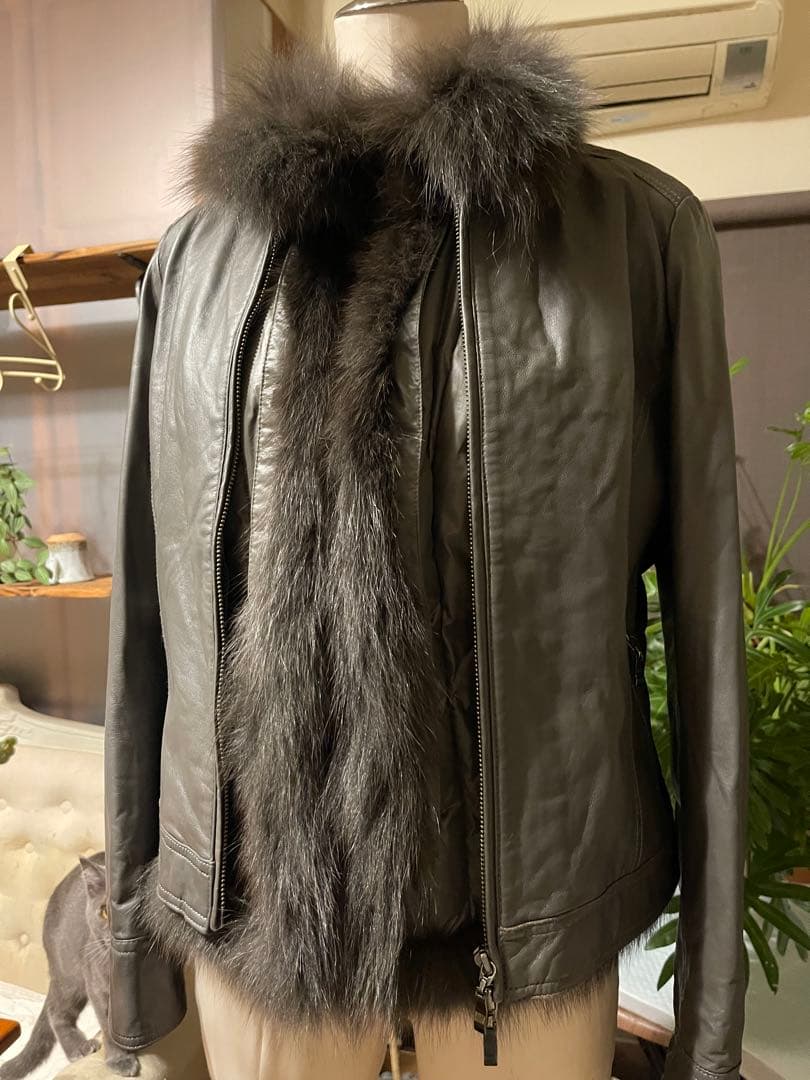 m.h.k 　　　　フジコウ　　Cara羊革　ジャケット　ダウンセット