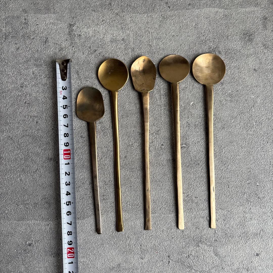 韓国 李朝スッカラ 5本 小 アンティーク 古道具 ビンテージ