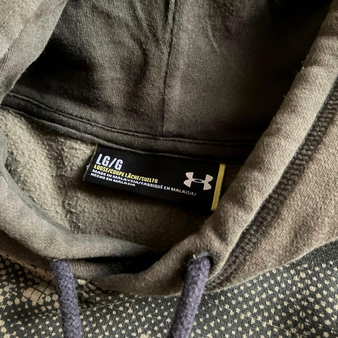 00s UNDER ARMOUR ヘビーウエイト迷彩スウェットセットアップ上下