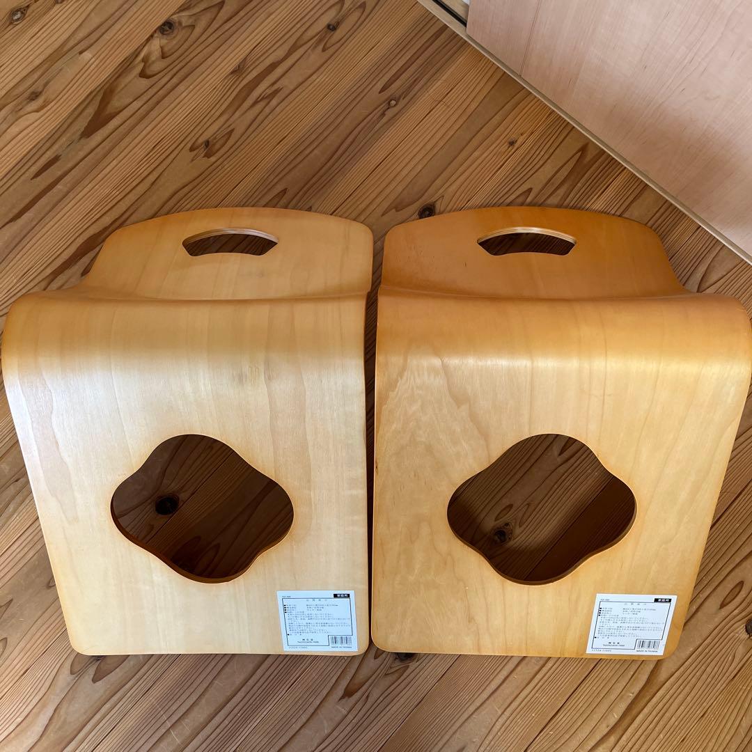 木製座椅子　4客　1回使用　ほぼ新品