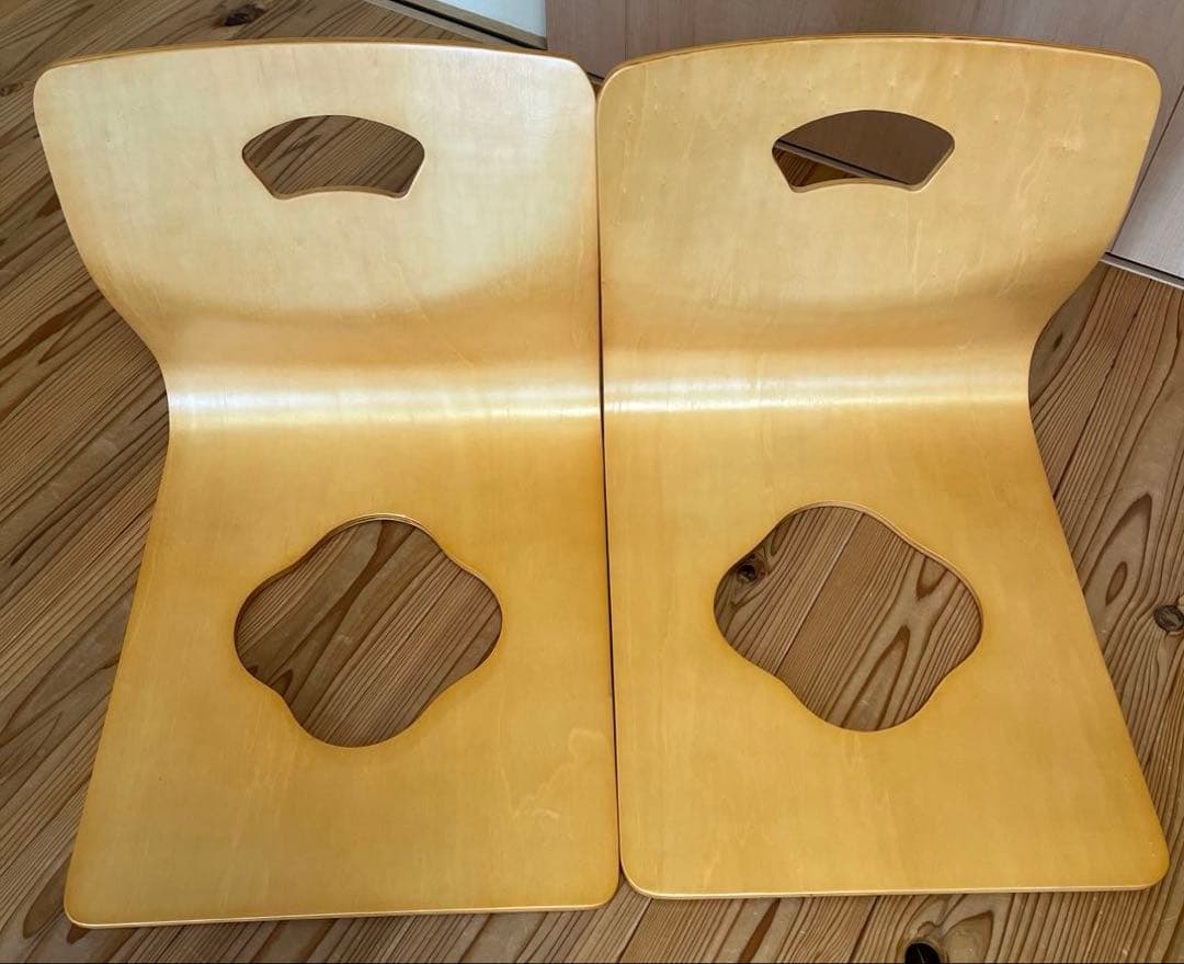 木製座椅子　4客　1回使用　ほぼ新品