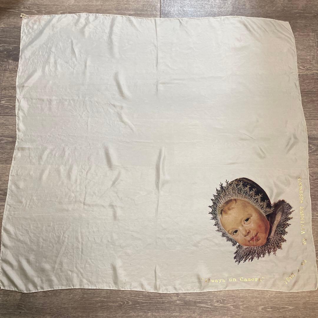 ヴィヴィアンウエストウッド 92AWシルクスカーフ 英国製