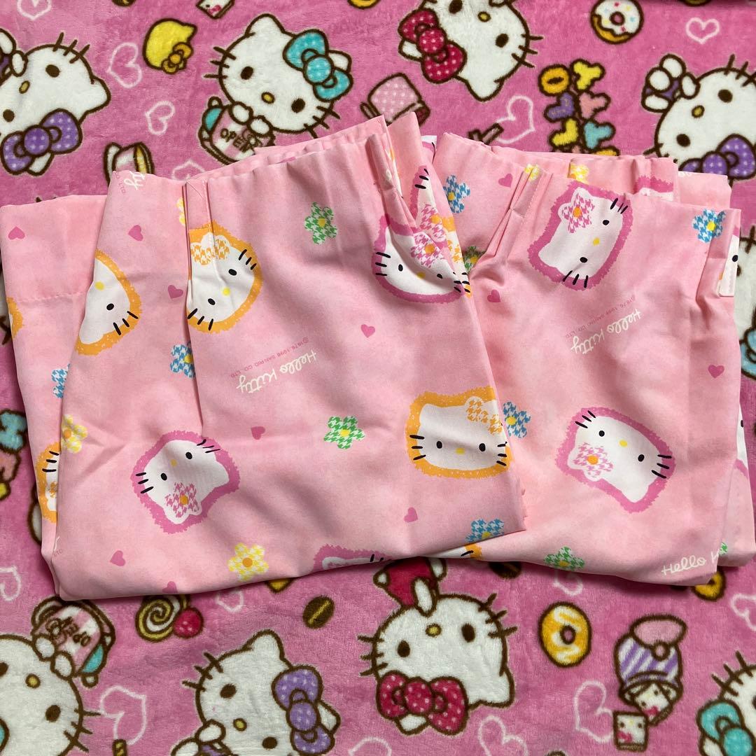 サンリオ　キティ　希少　レア　カオハナ　カーテン　2枚組　未使用に近い