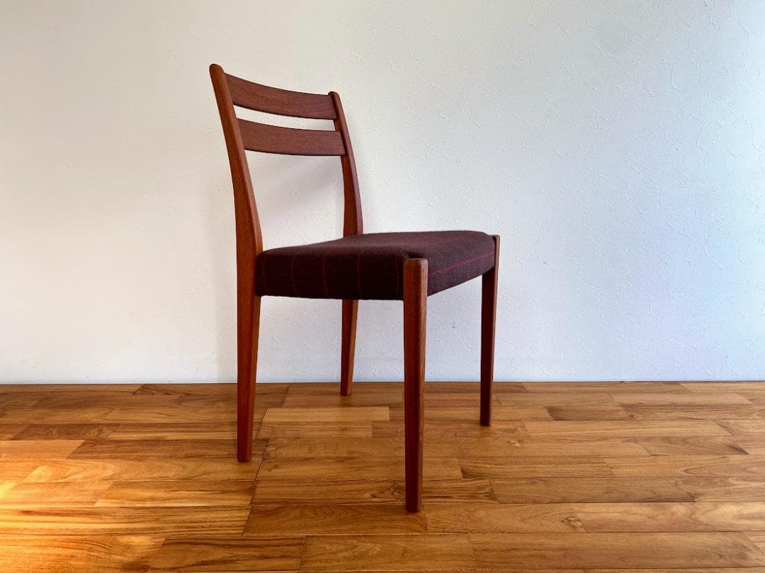 1970s ヴィンテージ 北欧 チークダイニングチェア 仕上済①