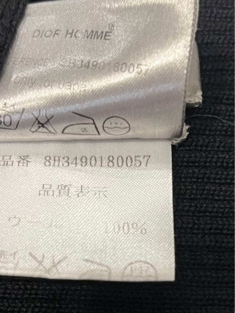 美品☆ディオール　ロングマフラー ストール BEE 蜂 ショール オム　ロゴ