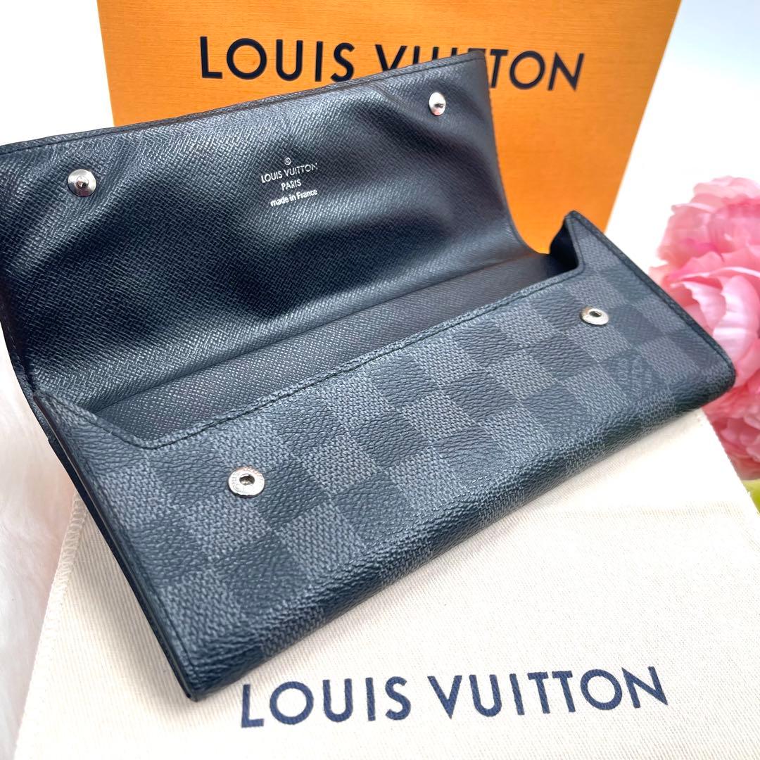 ルイヴィトン　ダミエ　グラフィット　ポルトフォイユ　ロン　モデュラブル　871