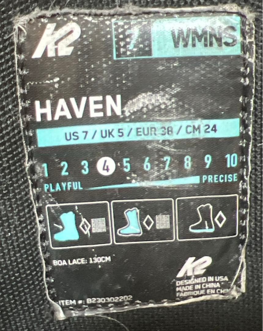 【23-24モデル_即日発送】K2 ケーツー　スノボブーツ　HAVEN 24㎝