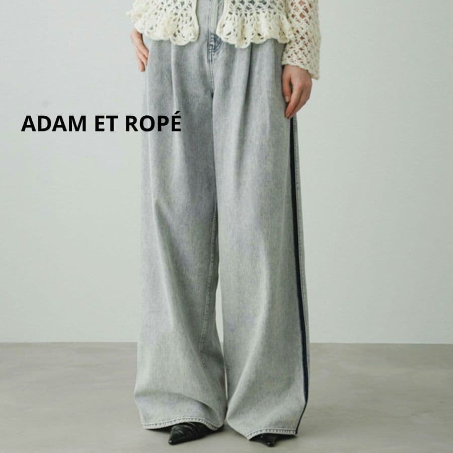 ADAM ET ROPE EMOELLE ドレスデニムパンツ 36