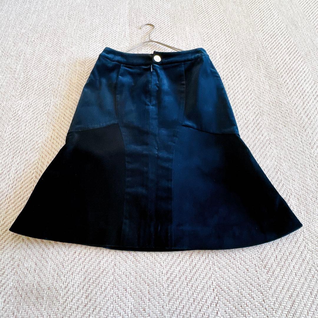 Vivienne Westwood ヴィヴィアン ベロア スカート ロゴボタン