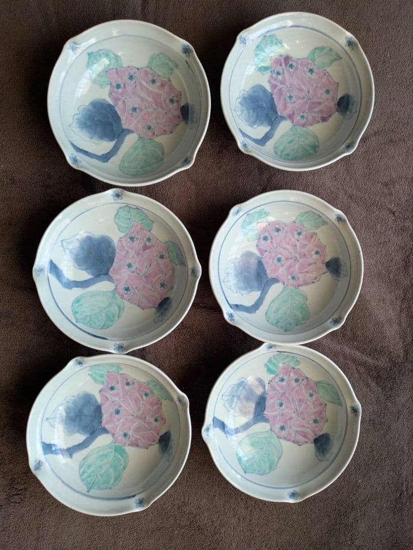 佐藤走波 有田焼 伊万里焼 紫陽花 小鉢 6つセット