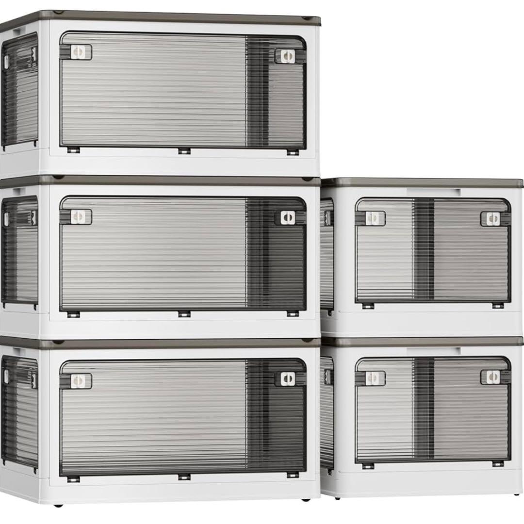 収納ボックス 折り畳み 5個セット 小物 コンテナ ボックス キャスター XXL