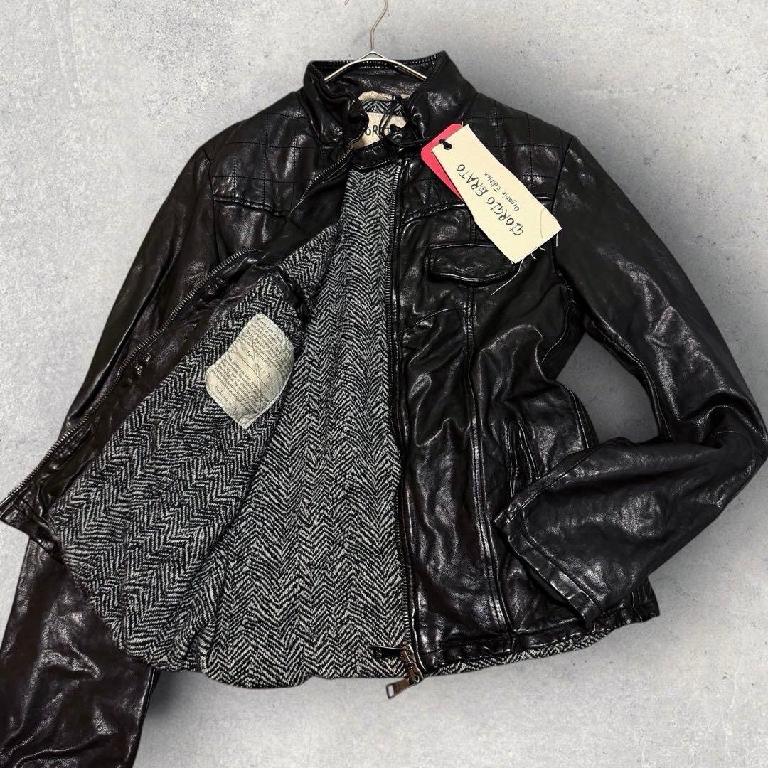 Low1941ジョルジオブラット レザージャケット 向井理 本革 ブラック