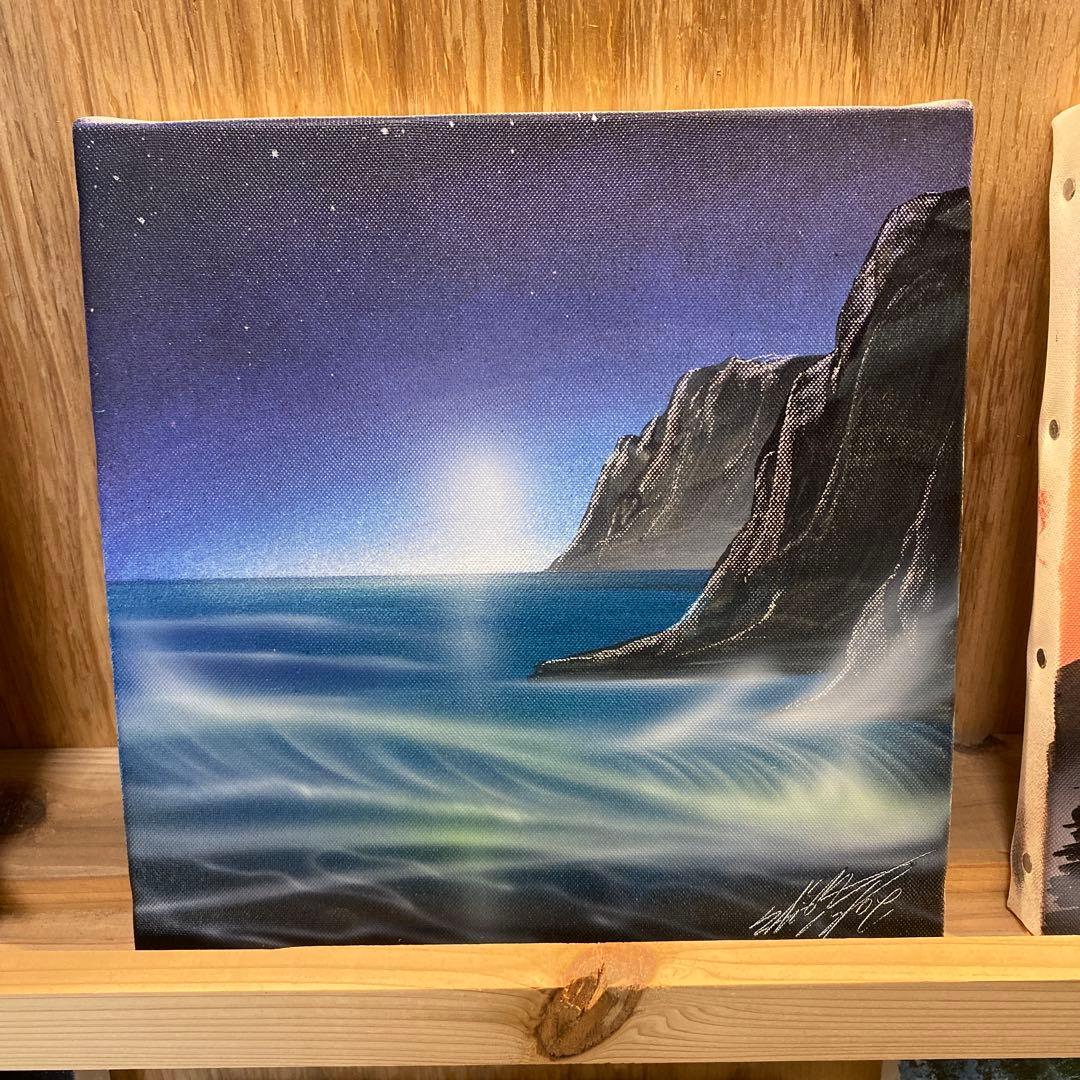 風景画 キャンバス サイン入り SSMキャンバス　　227✖︎227