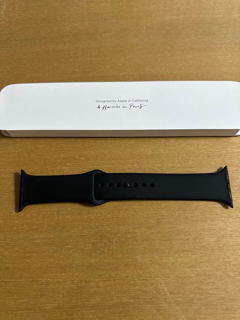 アップルウォッチ エルメス sportsバンド 45 黒 apple