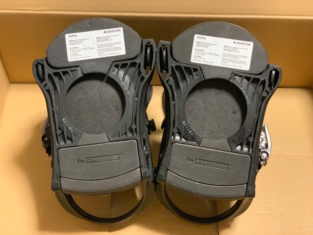 Burton CARTEL スノーボード ビンディング メンズ Mサイズ 黒色