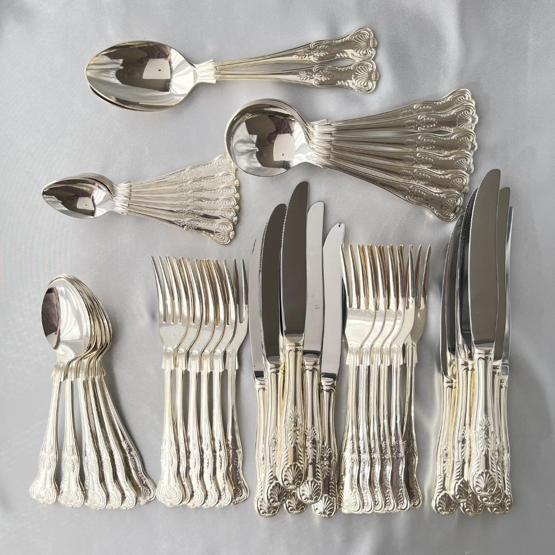 【Falstaff】キングスパターンのディナーセット 44本組