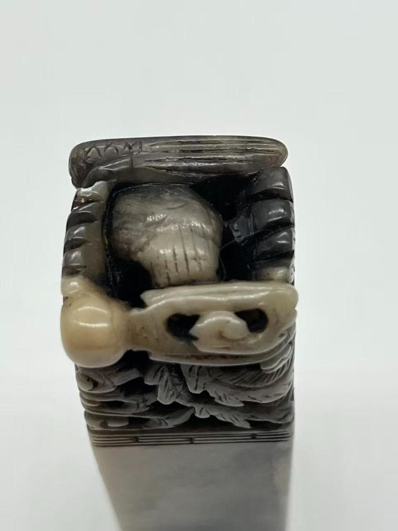 民国時代 1901年 龍紐瑞獣印章 【辛丑初春 撫漢 刻於滬上】(F-230)