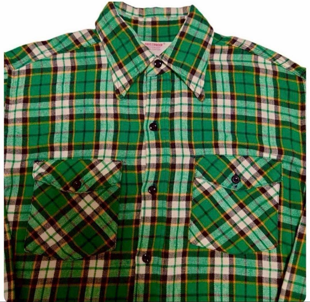 60S FROSTPROOF チェックコットンヘビーネルシャツ VINTAGE