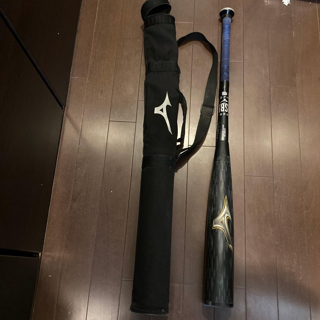 ミズノ レガシーメタル620トップ　軟式野球バット バットケース付き