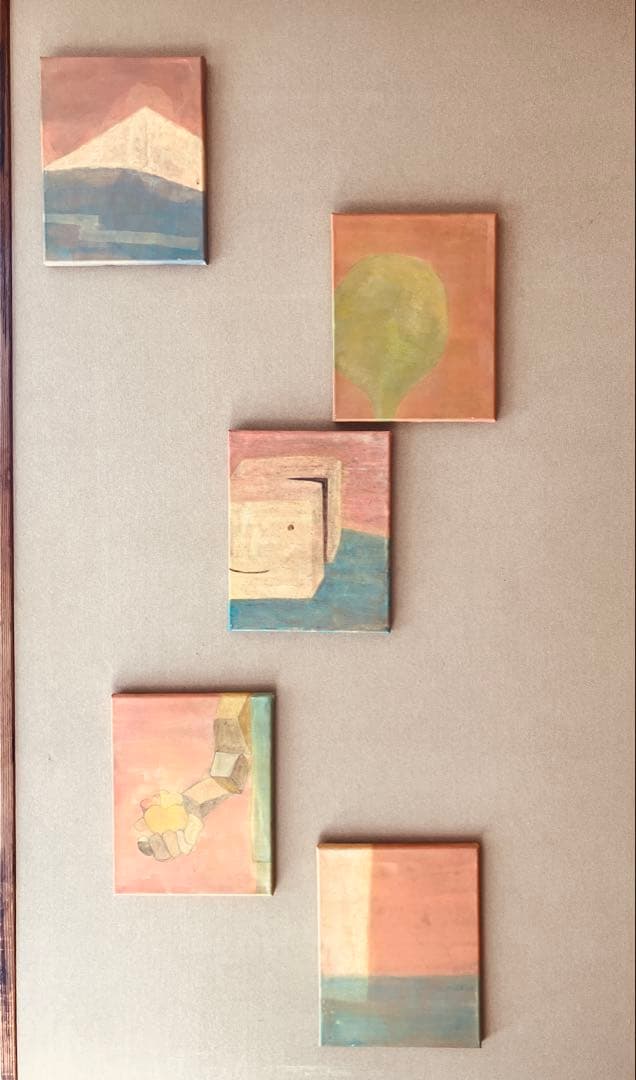 抽象画 5点セット キャンバスアート