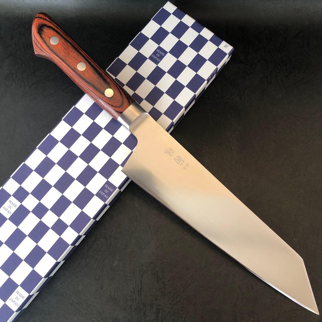 銀座 菊藤 切付三徳包丁 195ミリ 8Aモリブデン