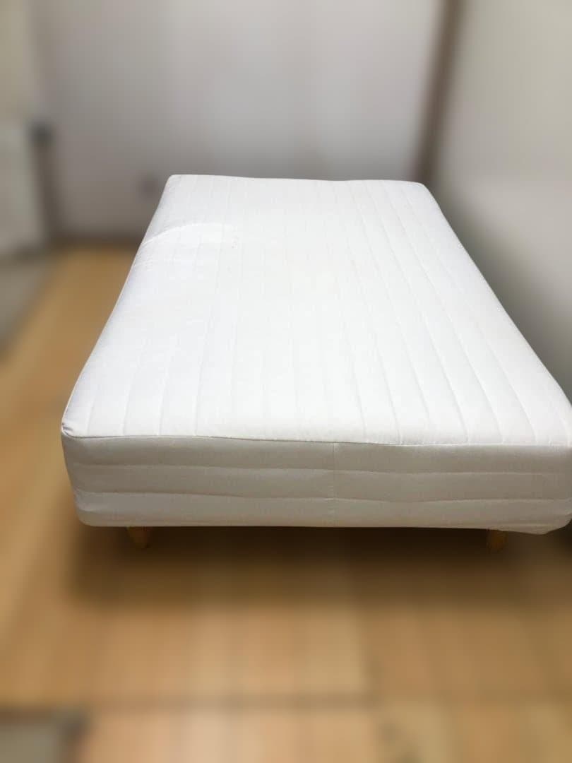 送料無料★無印良品 マットレス セミシングル 脚付き 250809-3