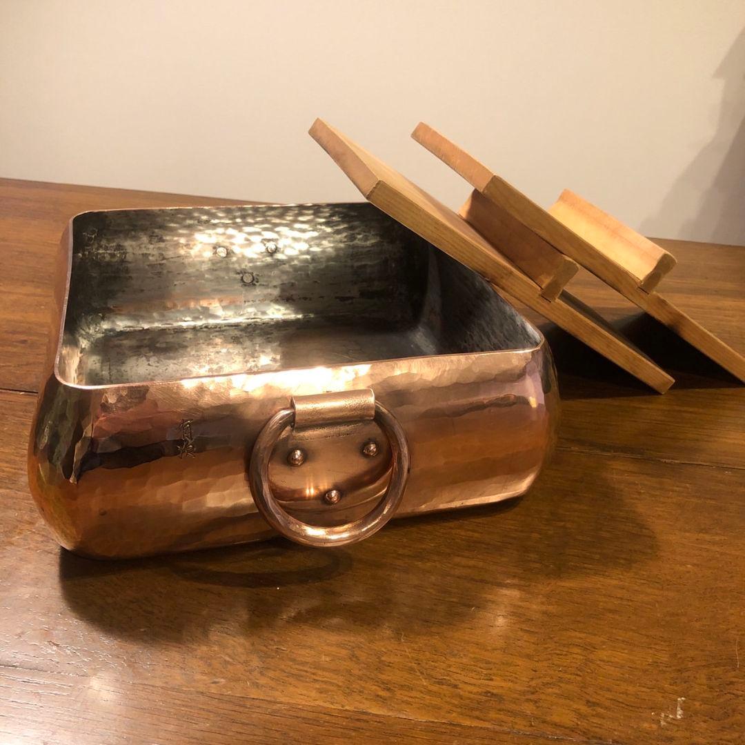 有次　おでん鍋　銅鍋　28センチ角大