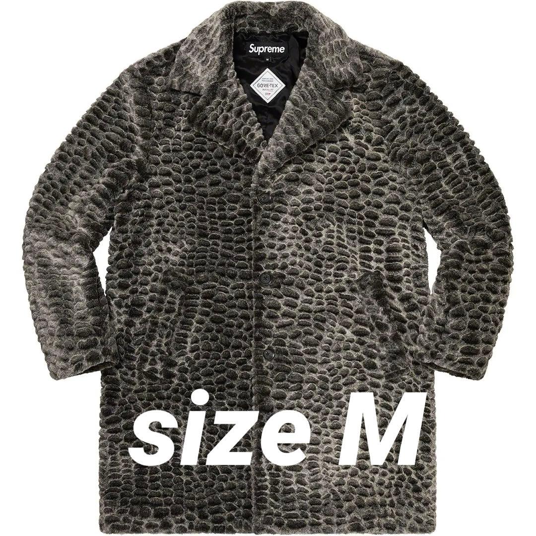 Supreme Croc Faux Fur Overcoat【Mサイズ】