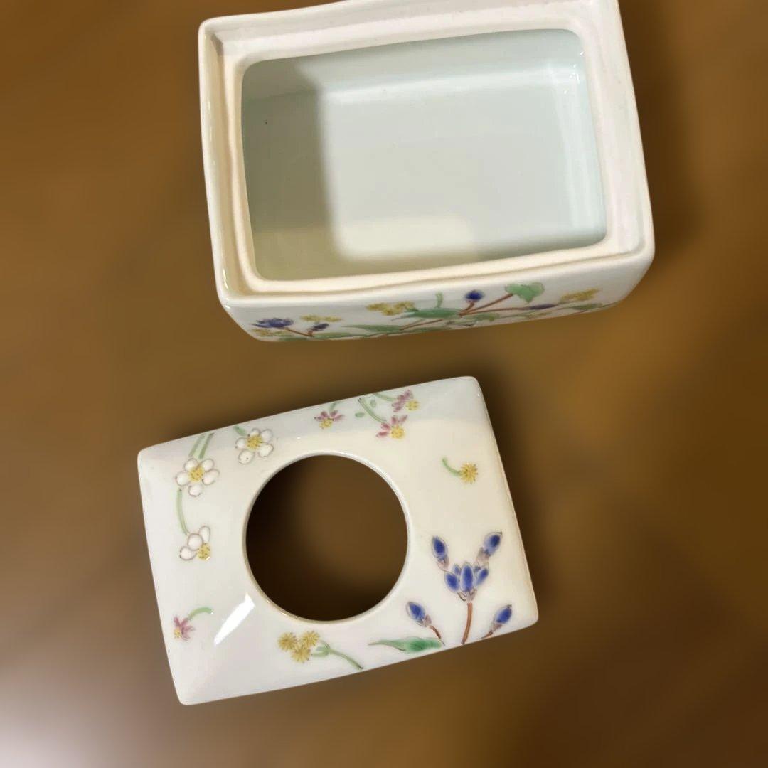 藍水　ティッシュ入れ