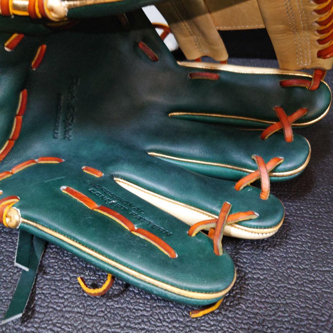 ZETT PROSTATUS 軟式グローブ グリーン/ベージュ