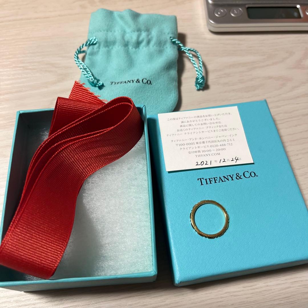 ティファニートゥルー バンドリング 指輪 K18 11号 TIFFANY&Co.