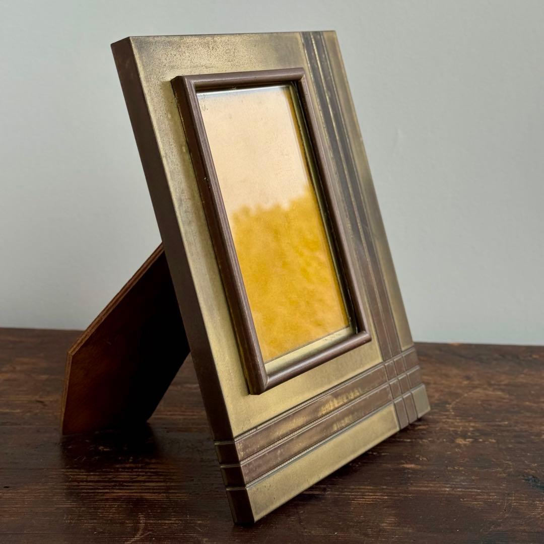 イタリア製 BICCHIELLI 真鍮 フォトフレーム 写真立て ヴィンテージ