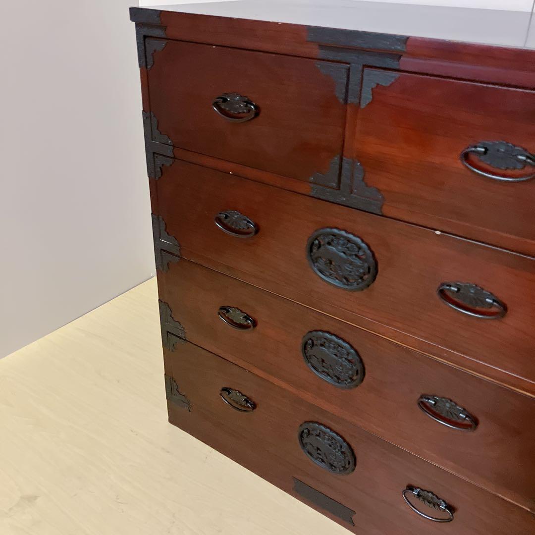 和箪笥　民芸箪笥　4段　アンティークチェスト　民芸家具　チェスト　タンス