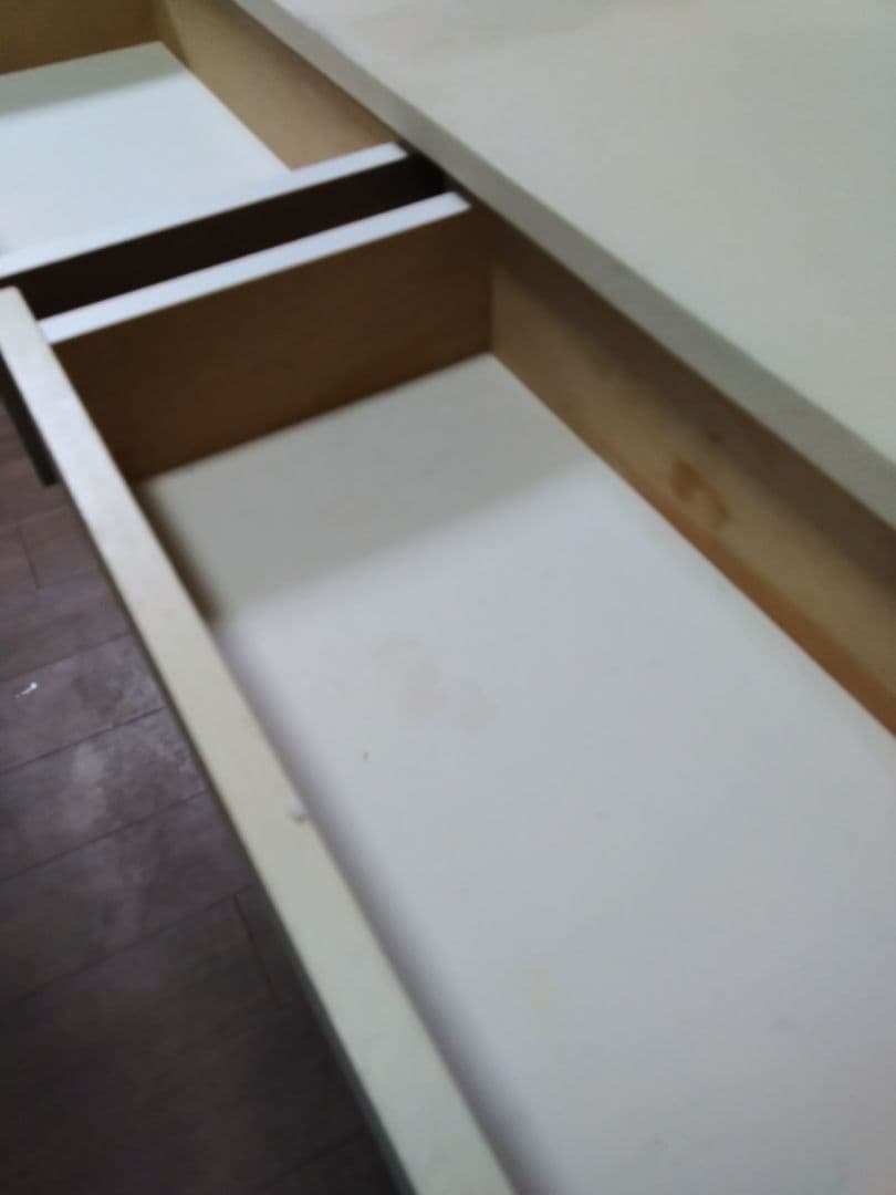 美容室木製店舗カウンター 淡いクリーム色【本日限定最終値下げ】